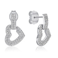 Серебряные серьги с фианитами JB03420-E/12/1