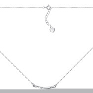 Серебряное колье с фианитом JC00659-K/12/1
