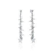 Серебряные серьги-подвески Звёздочки KCV77_OR-E/12