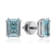 Серебряные серьги с топазом KRS 629-TOP-E/12/16114