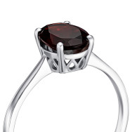 Серебряное кольцо с гранатом KRS 674-GR-R/12/5013