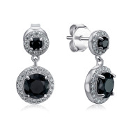 Серебряные серьги с фианитами (ME15537A-E/12/7)