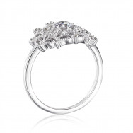 Серебряное кольцо с фианитами (ML13574A-R/12/1)