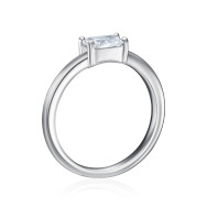 Серебряное кольцо с фианитом ML14699A-R/12/1