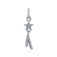 Серебряная Звёздочка подвеска с фианитами (MP14276A-P/12/1)