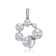 Серебряная подвеска с жемчугом (MP14356A-P/12/2675)