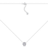 Серебряное колье с фианитами NE34581-K/12/1
