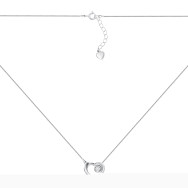 Серебряное колье с фианитом NE34652-K/12/1