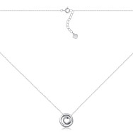 Серебряное колье с фианитами NE35312-K/12/1