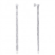 Серебряные серьги-пуссеты без вставки (OCFXD000066-E/12)