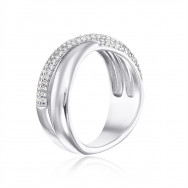 Серебряное кольцо с фианитами (OL03174A-R/12/1)