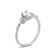 Серебряное кольцо с фианитами (PA12766)