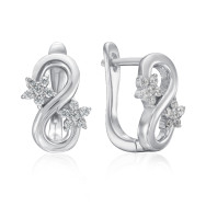 Серебряные серьги с фианитами PB05213-E/12/1