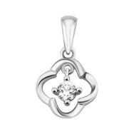 Серебряная подвеска с фианитом (PE40388)