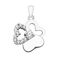 Серебряная подвеска с фианитами (PE40689)