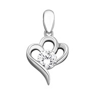 Серебряная подвеска с фианитом (PE40867)