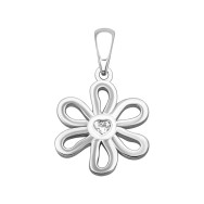 Серебряная подвеска с фианитом (PE41109)