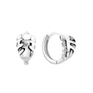 Серебряные серьги-конго (B12712)