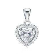 Серебряная подвеска с фианитами PS00300-P/12/1