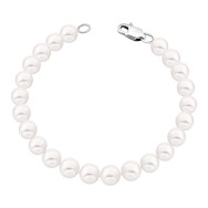 Серебряное колье с жемчугом (PS0907б)