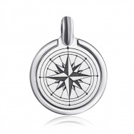 Серебряный мужской подвес «Путеводная звезда» без вставки (PTGXX000104-P/12)