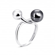 Серебряное кольцо (R32421-Y(wbp))