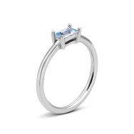 Серебряное кольцо с топазом (R37745 к топ)
