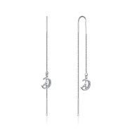 Серебряные серьги с фианитами SE00390-E/12/1