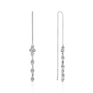 Серебряные серьги-протяжки SE00469-E/12