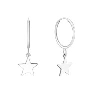 Серебряные серьги-конго Звездочка (SE00536)