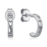 Серебряные серьги Love с фианитами (SE00661-E/12/1)