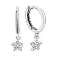 Серебряные серьги с фианитами (SE01366)