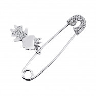 Серебряная булавка (7175р-CZ)