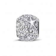 Серебряная бусина шарм (П-018р)