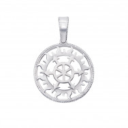 Серебряная подвеска-оберег «Щит Перуна» (с70314)