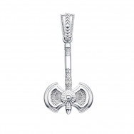 Серебряная подвеска-оберег «Секира Перуна» (35021/12/1 (с35021))