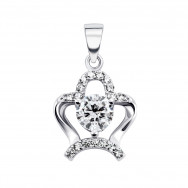 Серебряная подвеска с фианитами (1PE44590)