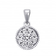 Серебряная подвеска с фианитами (1PE45610)