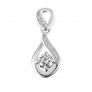 Серебряная подвеска с фианитами (1PE64812)