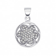 Серебряная подвеска с фианитами (1PE65964)