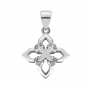 Серебряная подвеска с фианитами (1PE67027)