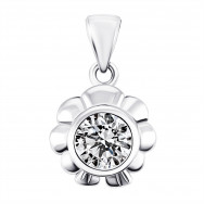 Серебряная подвеска с фианитом (1PE66783)