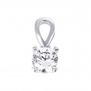 Серебряная подвеска с фианитом (2S12408-P)