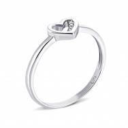 Серебряное кольцо с бриллиантами (1761/1р-BR)