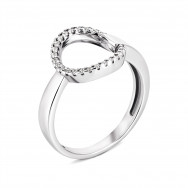 Серебряное кольцо с фианитами (81666б)