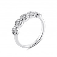 Серебряное кольцо с фианитами (GR4023)