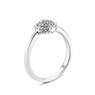Серебряное кольцо с фианитами (PSS1201R)
