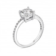 Серебряное кольцо с фианитами (1772/1)