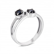 Серебряное кольцо с сапфиром (1742/1р-NSPH)