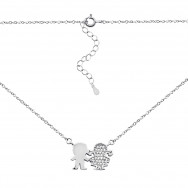 Серебряное колье с фианитами (Кл2Ф/701)